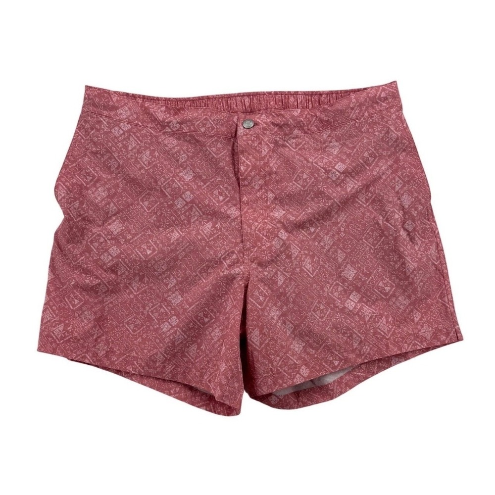 Peter Millar Crown Crafted Swim Shorts Mens XL Pink NWT MS25XP01 Geometric